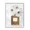 Stupell Industries Leopard Print Perfume Bottle Glam White Spring Florals Framed Wall Art